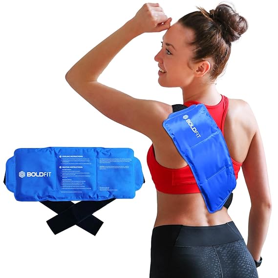 Boldfit Reusable Hot and Cold Ice Gel Pack with Adjustable Strap Ice