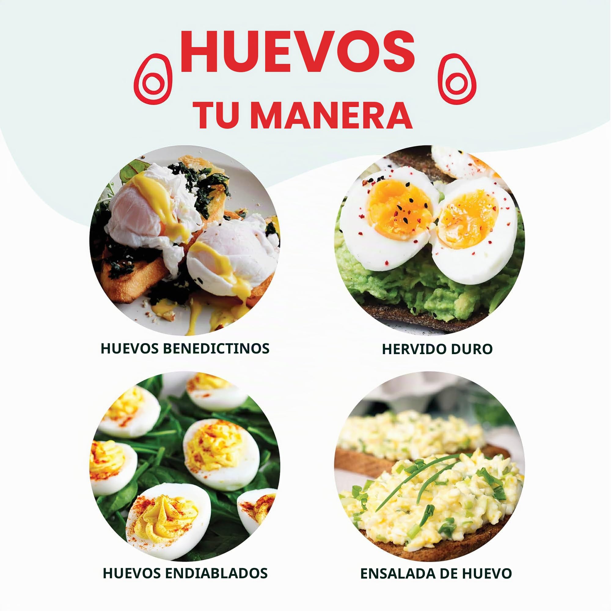 DASH - Olla de huevo rápida, con capacidad para 7 huevos, para huevos duros, huevos escalfados, huevos revueltos u tortillas con función de apagado automático, color crema