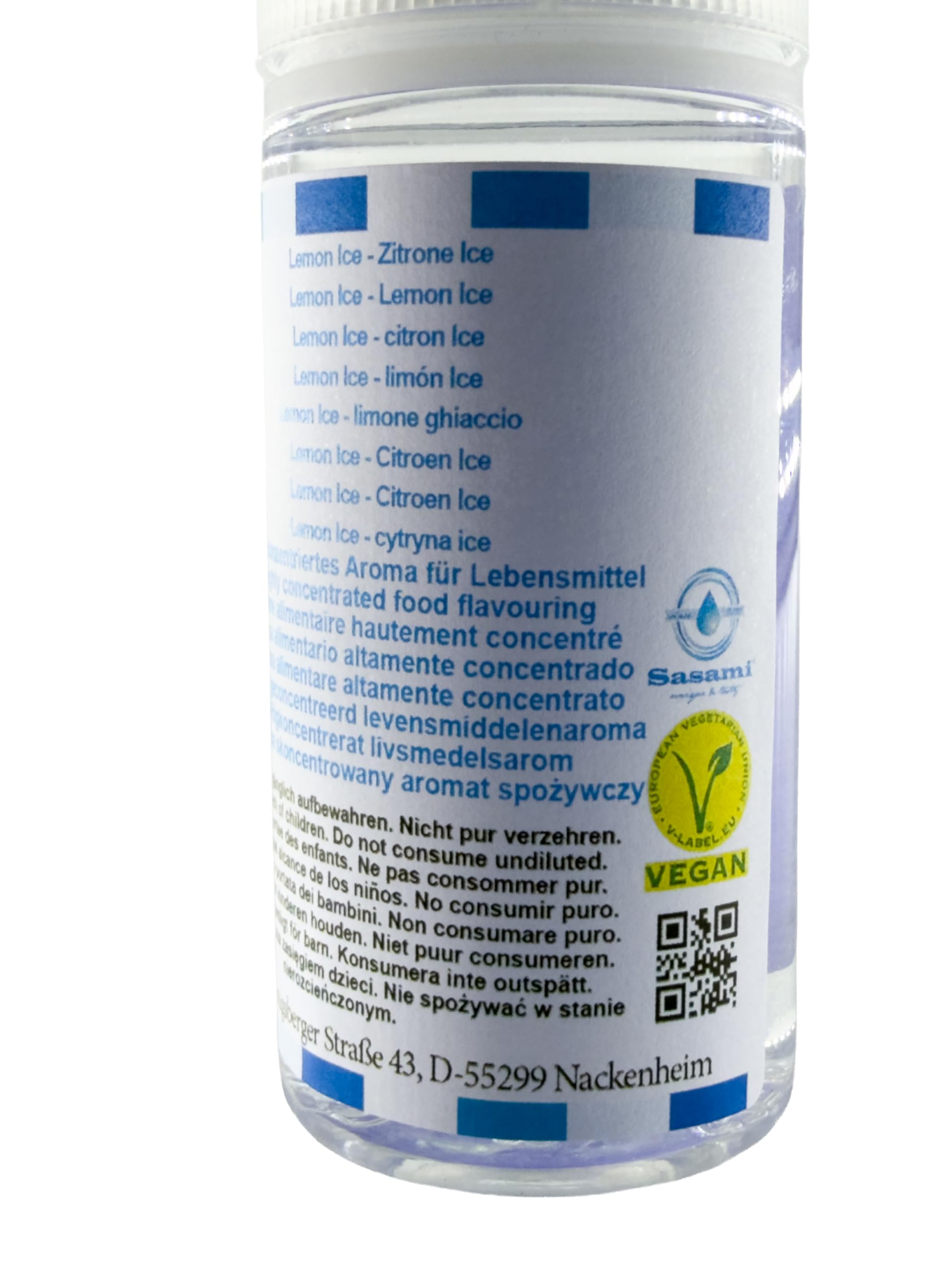 Lemon Ice - Zitrone Ice Aroma Konzentrat - Vegan - Sasami - 100ml