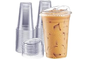 Comfy Package - 20 oz Premium Quality Crystal Clear Plastic Disposable Cold...
