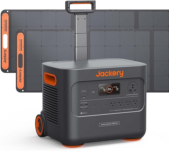 Jackery Solar Generator 3000 PRO 400W, 3024Wh Power Station