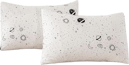Miniatura 23 de ECOCOTT Juego de 2 fundas de almohada 100 % algodón con estampado floral, tamaño estándar, cierre de sobre súper suave (estándar, 20 x 26 pulgadas)