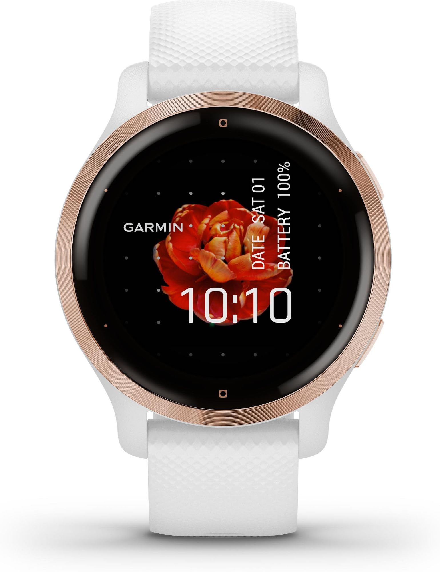 Garmin Venu 2S – schlanke GPS-Fitness-Smartwatch mit ultrascharfem 1,1“ AMOLED-Touchdisplay, Gesundheitsfunktionen, über 25 vorinstallierten Sport-Apps, Music Pay