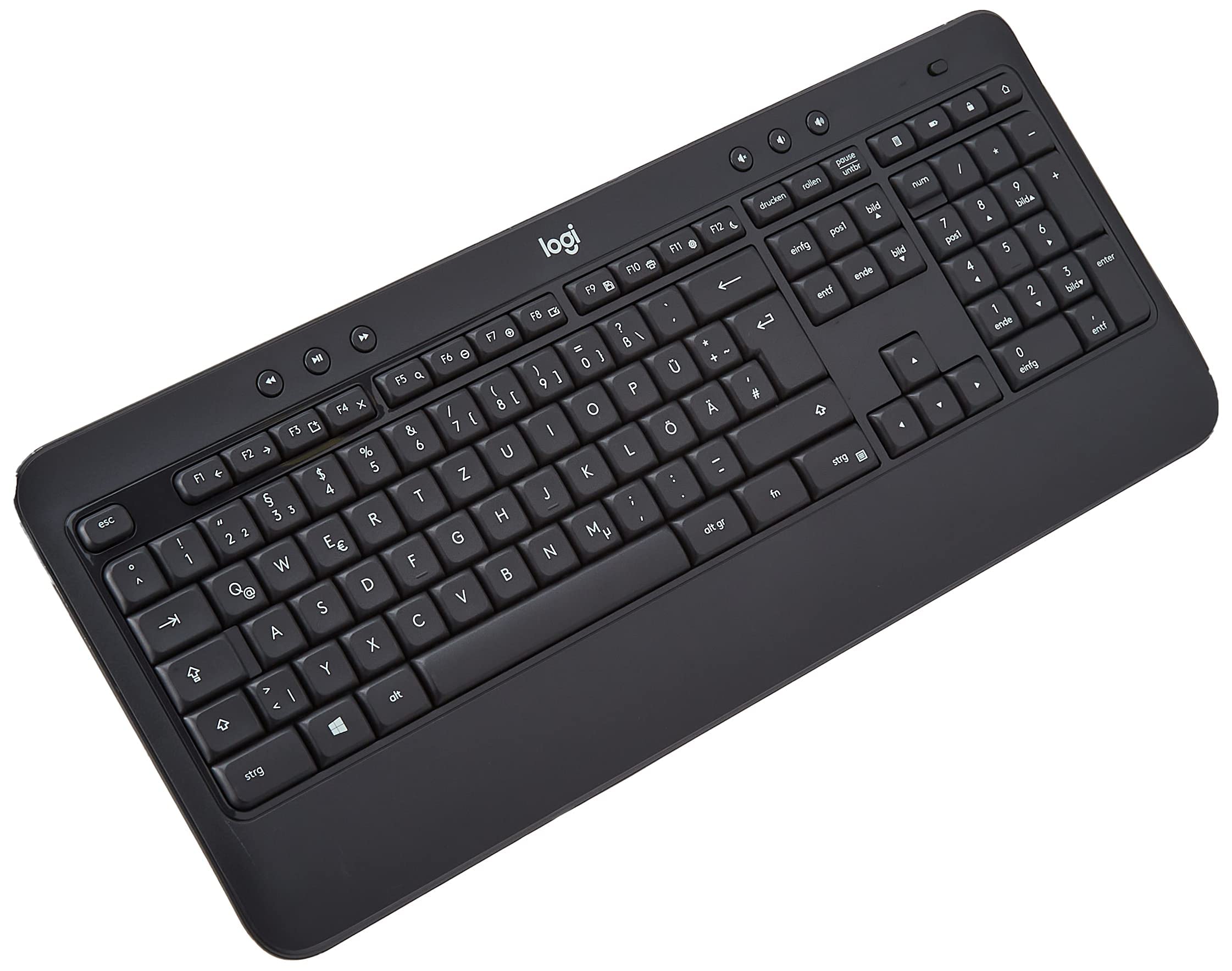 Logitech MK540 Advanced Wireless Keyboard and Mouse Combo for Windows, QWERTZ German Layout Black, 920-008675