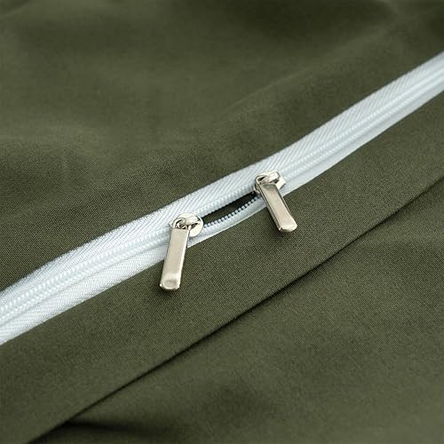 Miniatura 6 de Juego de funda de edredón color naranja quemado, tamaño King, 100% algodón lavado con textura similar al lino, juego de ropa de cama de 3 piezas,