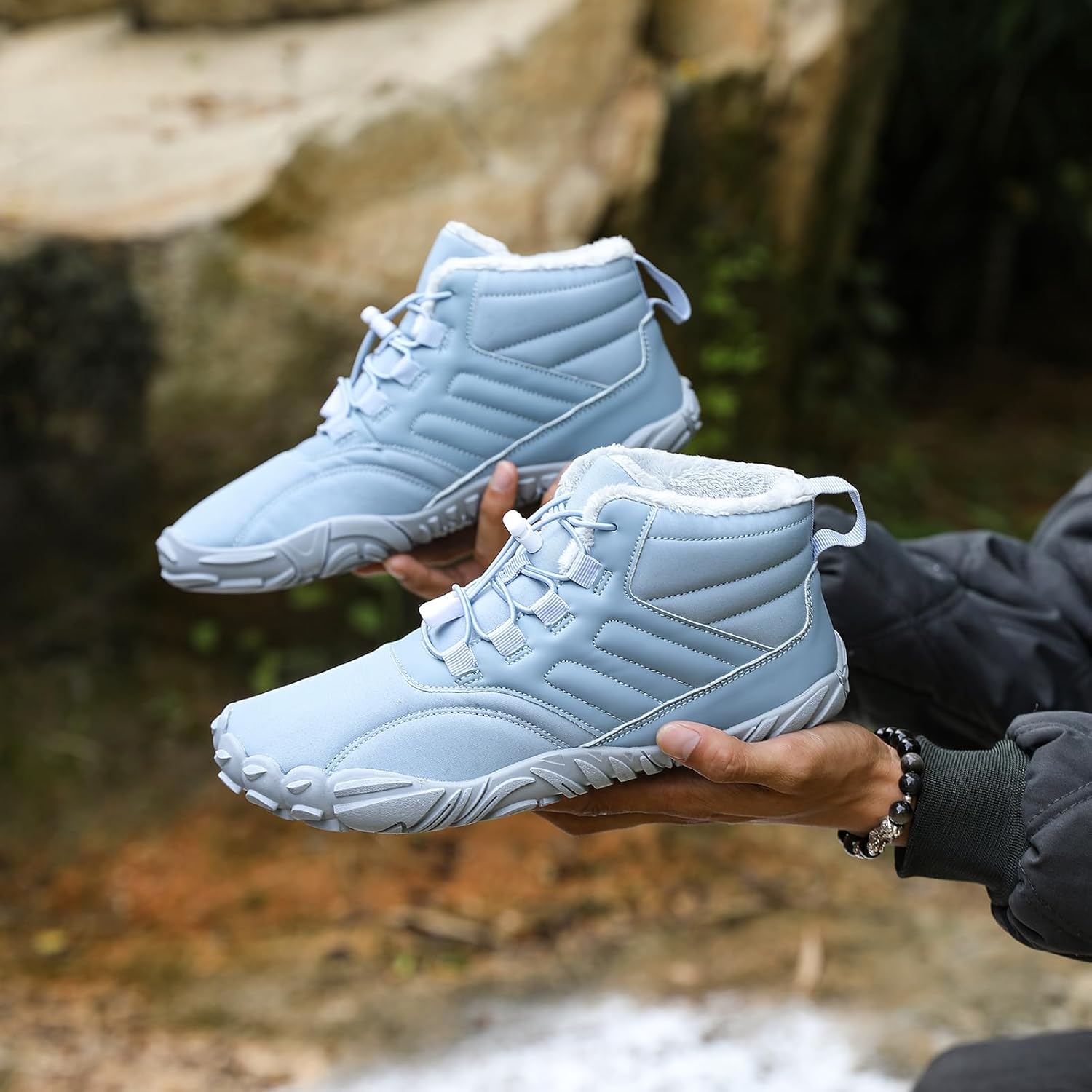 Women Winter Barefoot Shoes Mens Snow Minimalist Zero Drop Boots Wide Toe Box Toes Sneakers Workout Footwear Shoes Boots Unisex