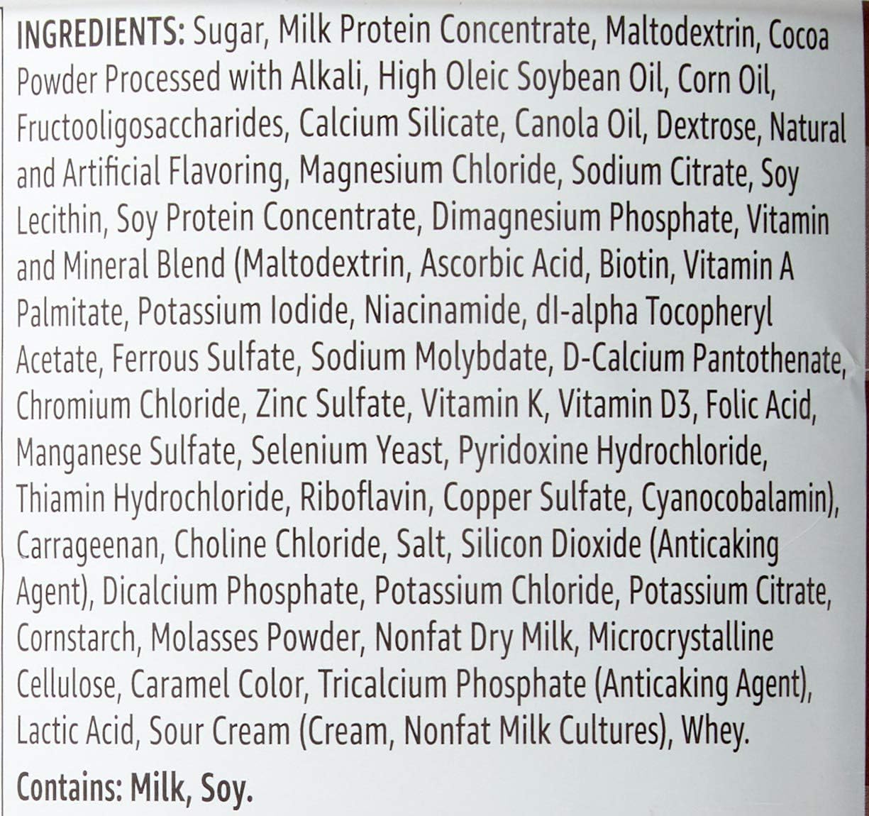 Amazon Brand - Solimo Adult Nutritional Drink Mix Powder, Meal Replacement, Chocolate Flavor, 14.8 Ounce, 7 Servings