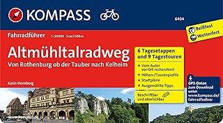 Altmühltal-Radweg von Rothenburg ob der Tauber nach Kelheim: Fahrradführer mit Routenkarten im optimalen Maßstab.: Fietsgids 1:50 000 (German Edition)