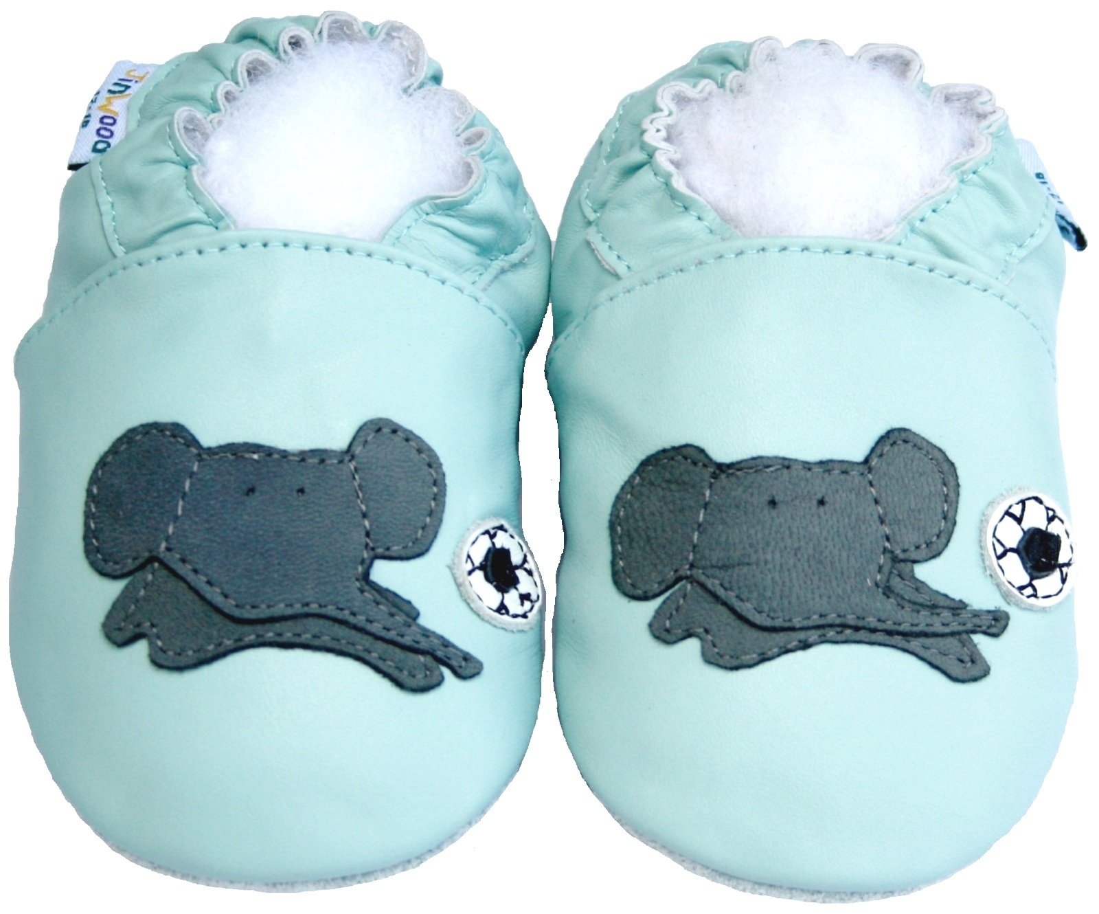Soft Sole Leather Baby Shoes Boy Girl Infant Children Kid Toddler Boy First Walk Gift Elephant Blue (6-12month, Blue)