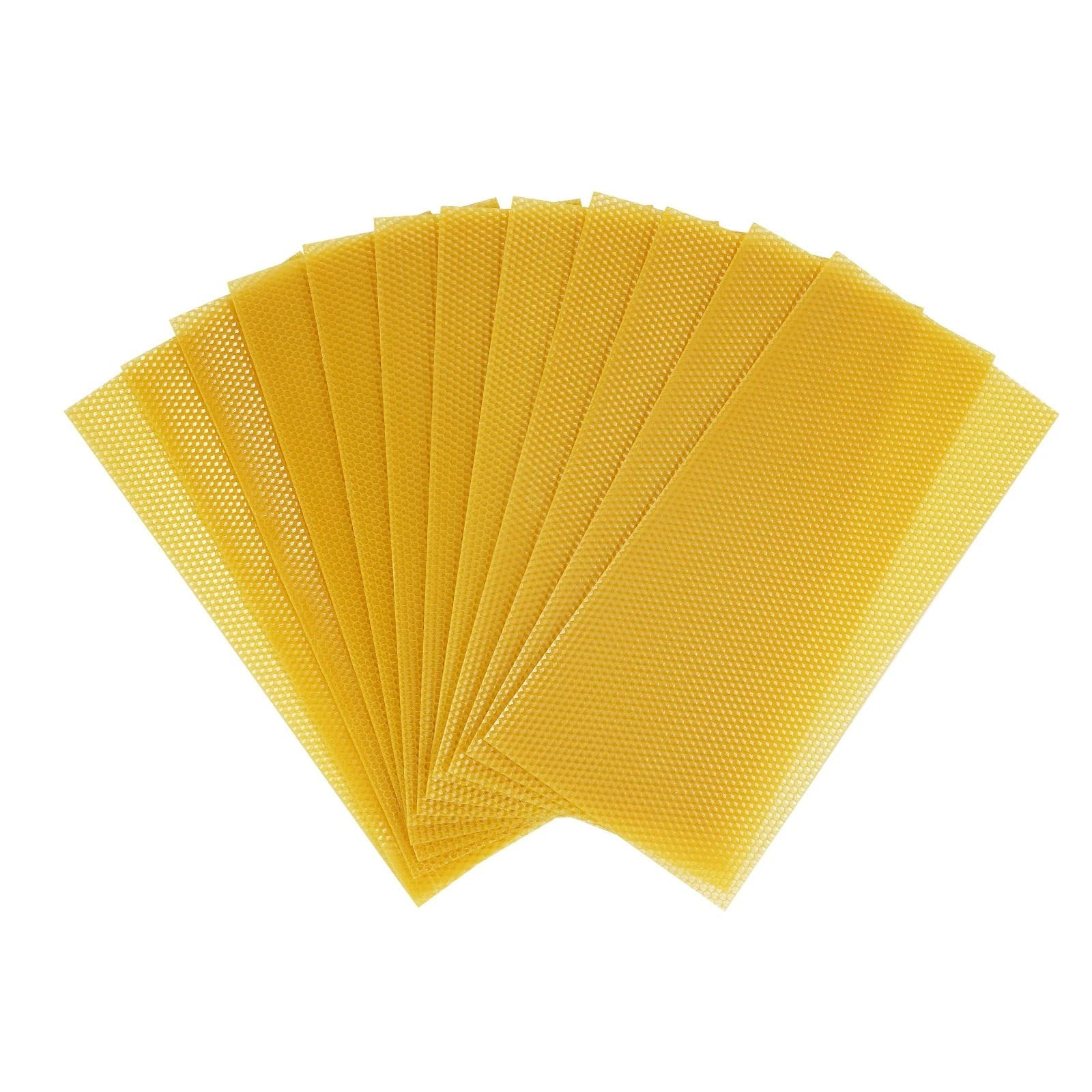 30 Stück Bienenstock-Mittelwände, Bienenwachs-Mittelwände, natürliche Bienenwachs-Wabenplatten for Imkerei und Kerzenherstellung