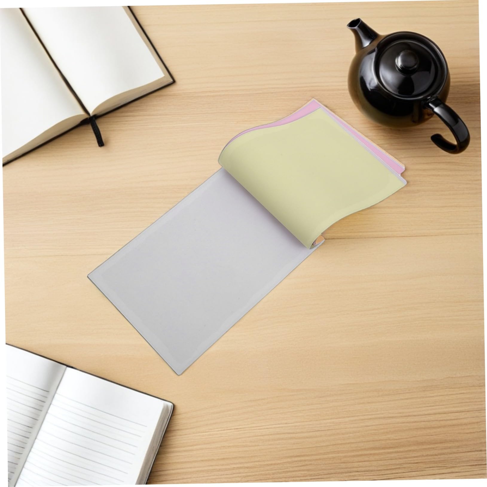 SEWACC 10stücke Notizbuch Blanko Unliniertes Büronotizbuch Aus Kraftpapier Tragbarer Memo-Block Für Schreiben Und Reisen Automatisches Kopieren Ohne Durchschreibepapier