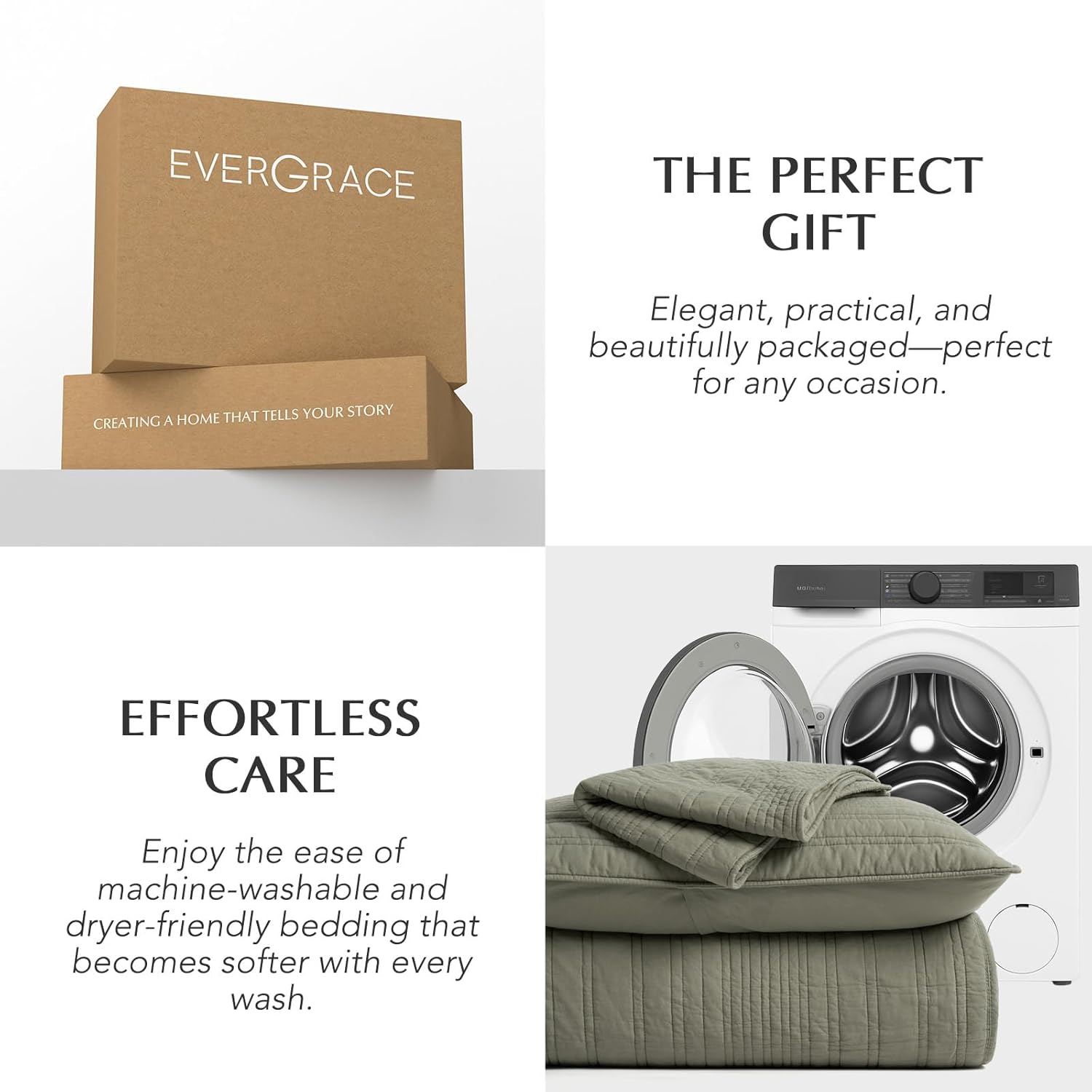 EVERGRACEHOME 100% Cotton Modern Lines Quilt Set King Size, Pre-Washed Soft Striped Coverlet Bedspread, 3 Piece Lightweight Bedding Set for All Season, with 2 Pillow Shams, Olive Green - Image 9