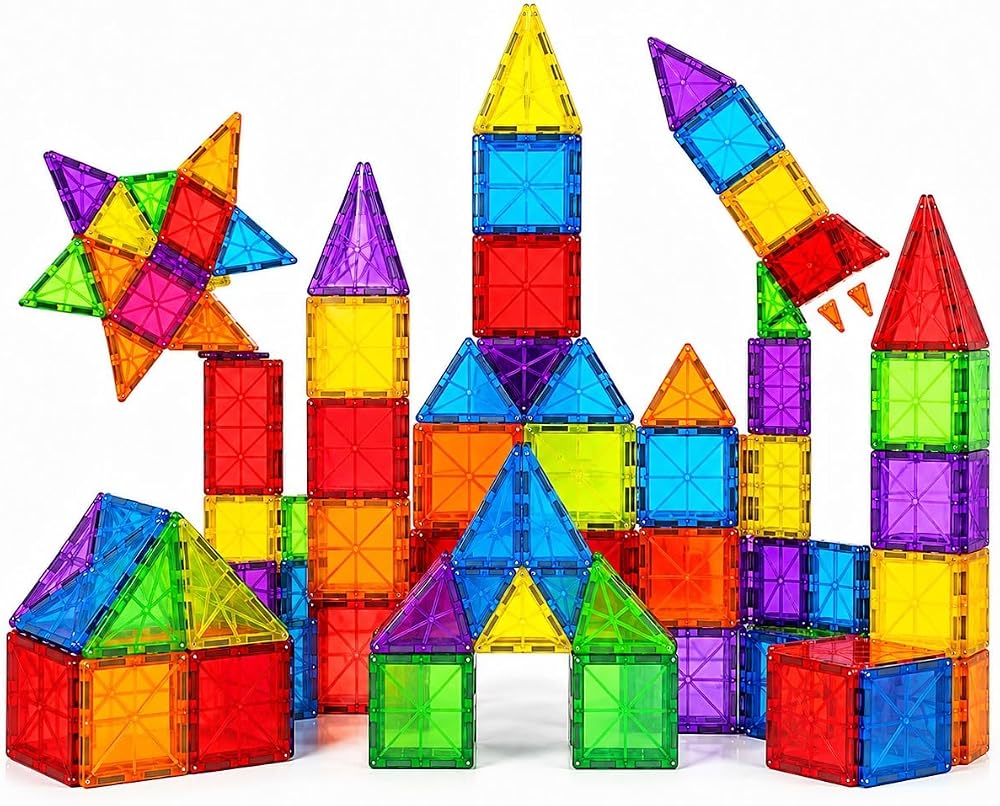 Mini Blocos Magnéticos Infantil 56 Peças