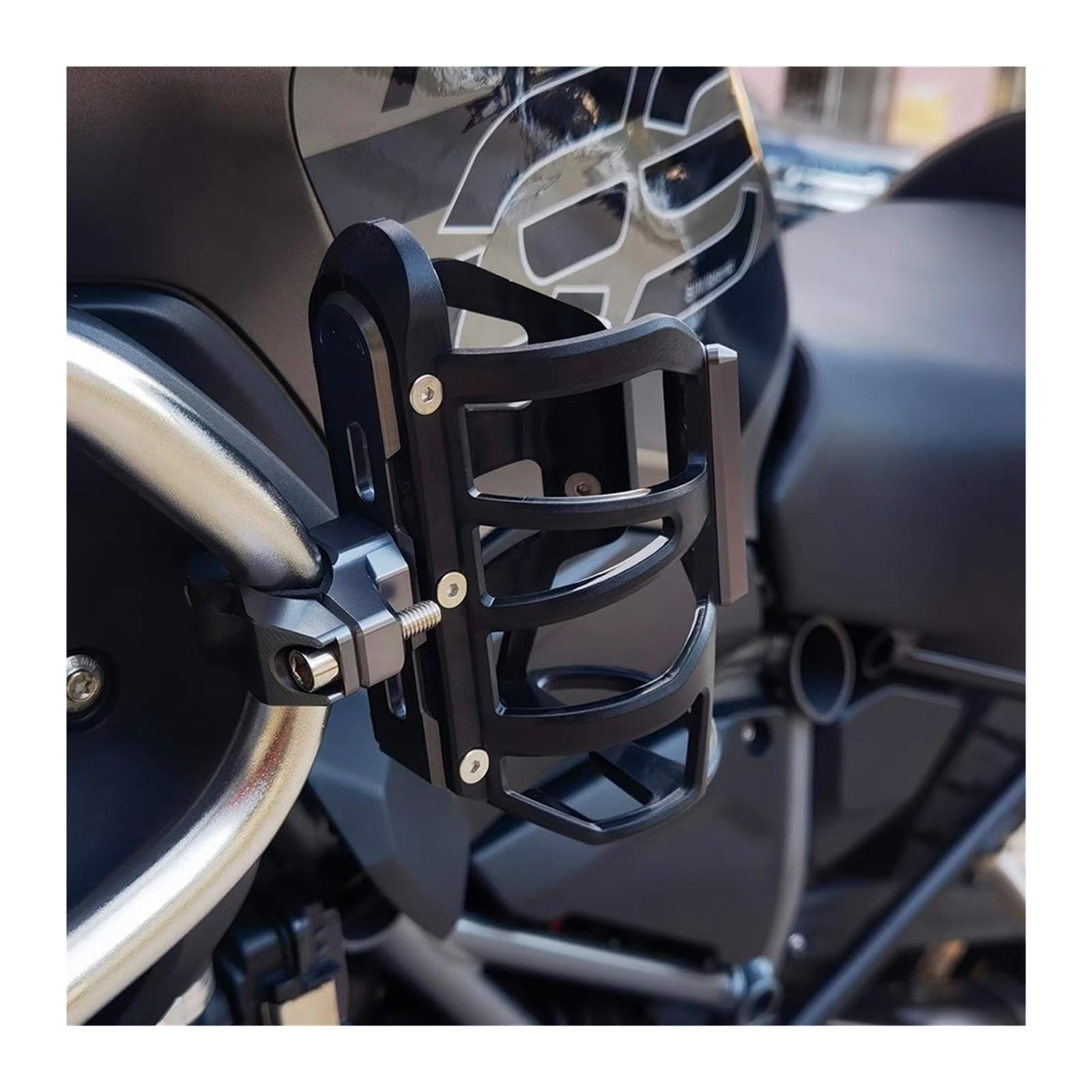 per ZONTES 368G G368 portabicchieri per Moto portaborraccia per Bevande Accessori per Supporto per Gabbia per Bottiglie d'Acqua(ZONTES Titanium)