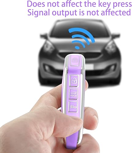 Miniatura 4 de Funda para llavero Kia, funda con llavero, protección de TPU suave, 4-5 botones para llave de control remoto Cerato Ceed Forte NIRO Sorento Seltos