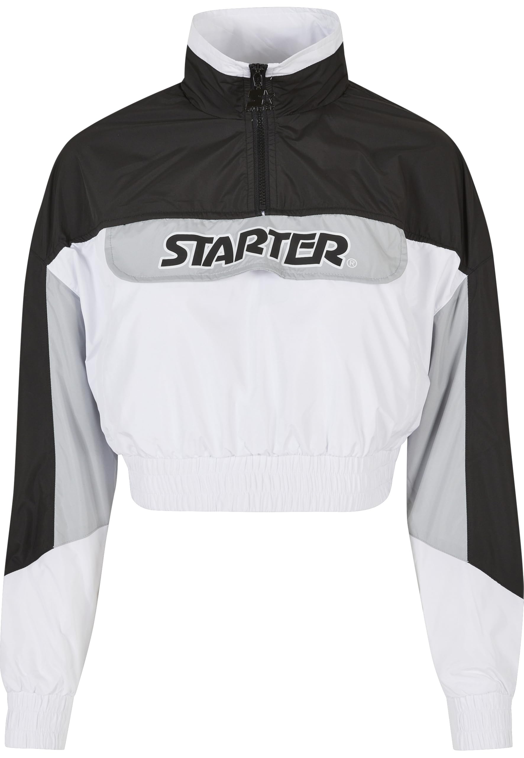 Chaqueta para mujer marca Starter con diseño de bloques de color y capucha 8