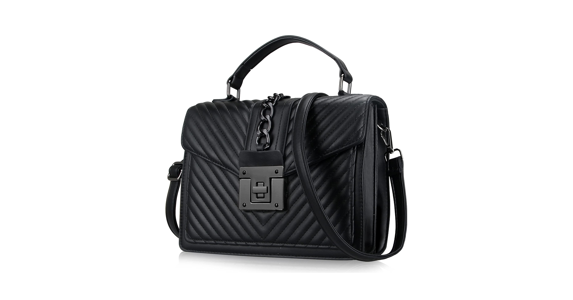 Amazon.com: Women's Top Handle Bag with Strap Quilted