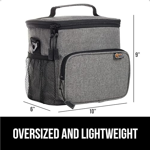 Miniatura 6 de GORILLA GRIP Lonchera térmica para mujeres y hombres, grande a prueba de fugas, reutilizable, suave, con múltiples compartimentos, bolsillos de