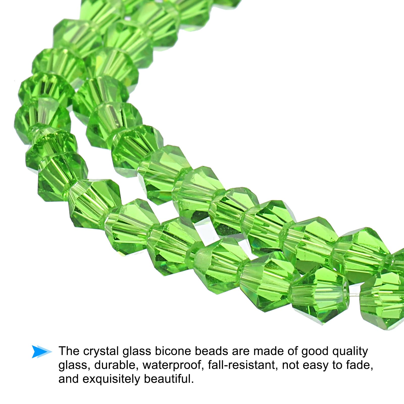 PATIKIL 4mm Bicone Glass Beads - Image 3