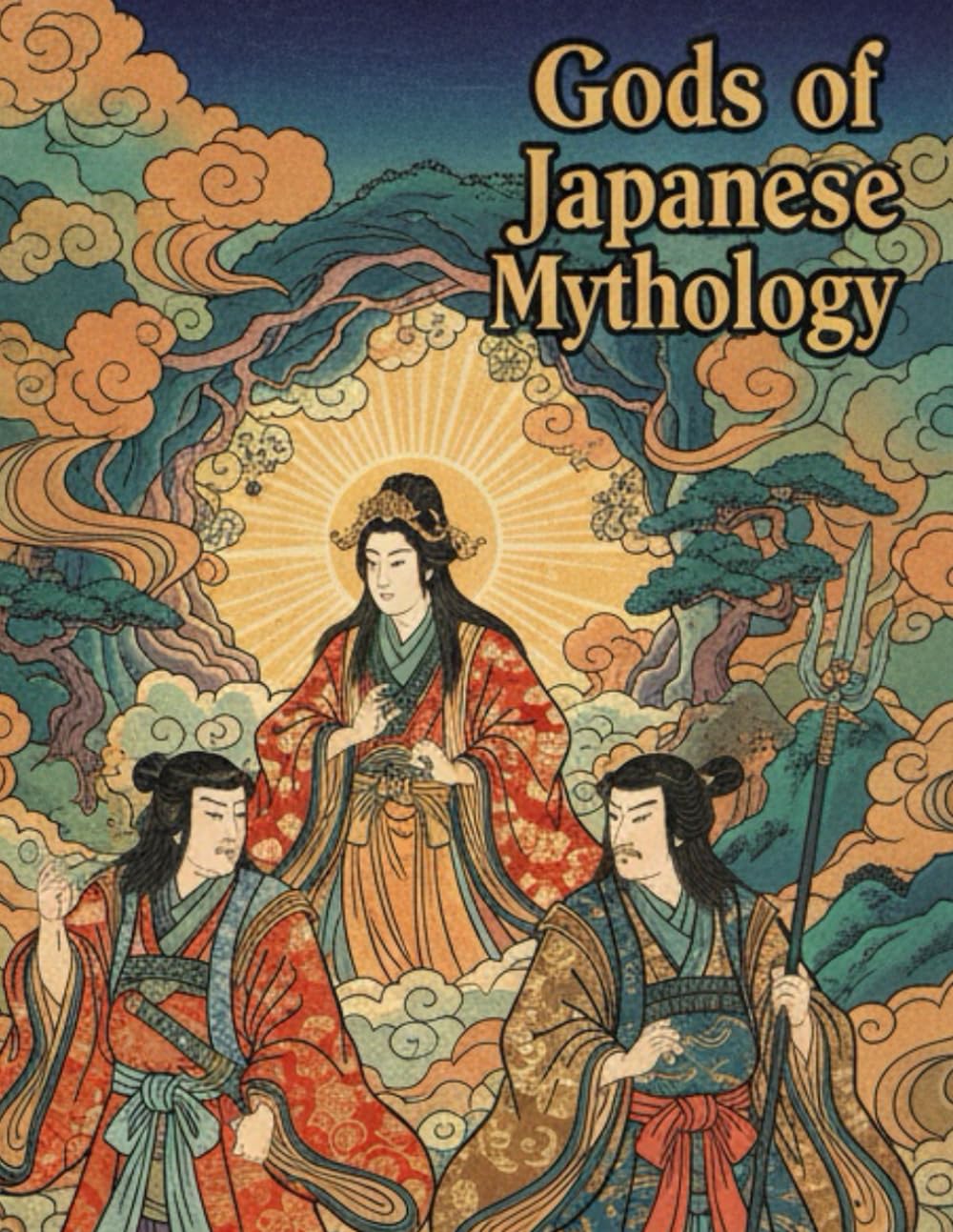 Gods of Japanese Mythology: Sacred Gods, Legendary Spirits, and Timeless Myths of Japan – A Relaxing and Artistic Coloring Experience