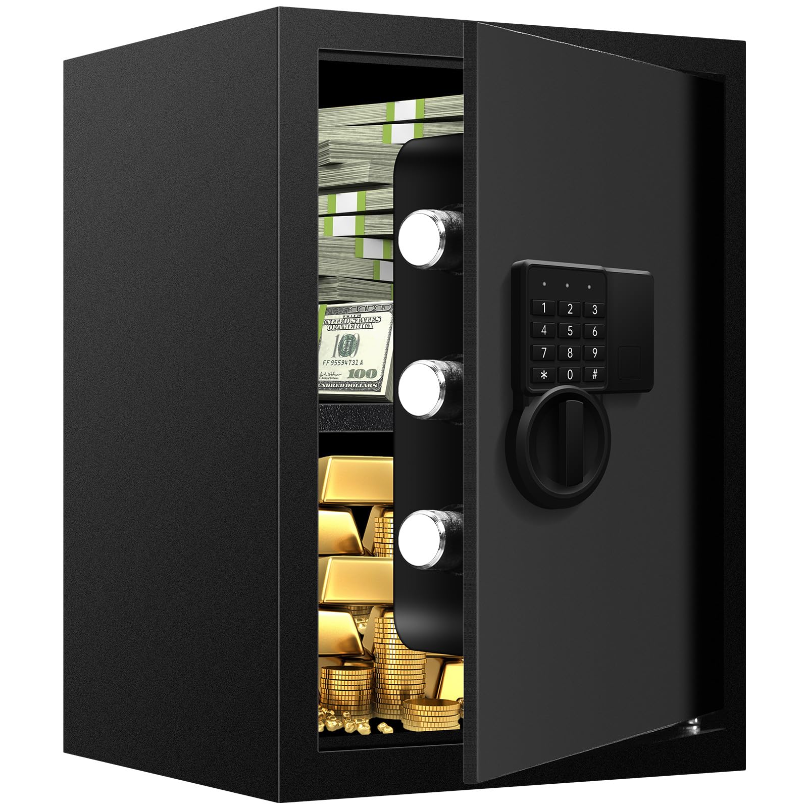 Coffre-fort ignifuge de 70 L pour protéger vos bijoux et argent liquide à la maison