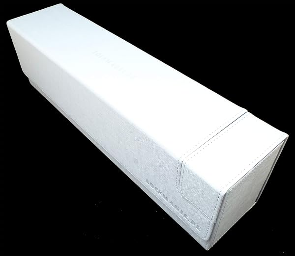 docsmagic.de Premium Magnetic Tray Long Box White Large - Card Deck Storage - Boite Blanc - 2