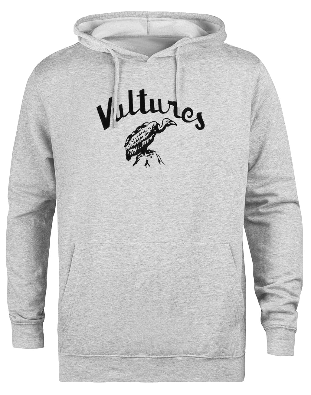 As Worn Vultures Felpa con Cappuccio Grigia Unisex Giacca con Cappuccio Ecologica