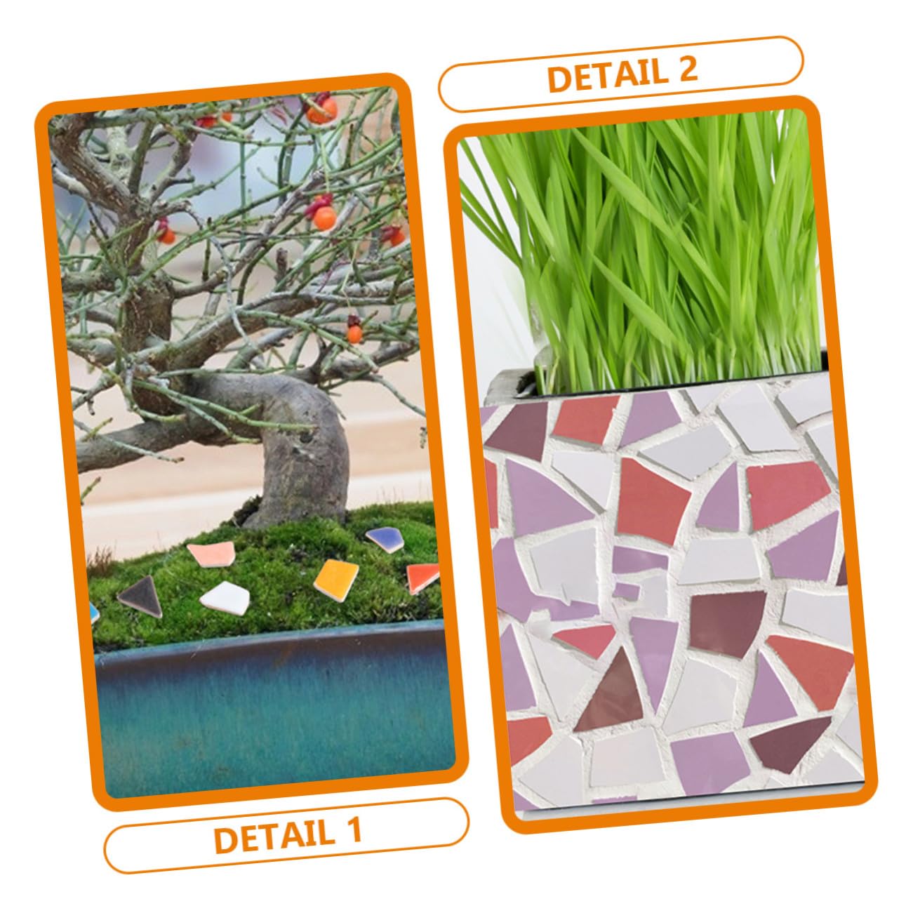 Azulejos de Cerámica para Manualidades Diy, 1 Bolsa de Mosaico