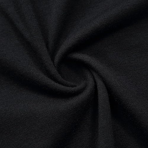 Miniatura 6 de GlorySunshine - Pantalones de pierna ancha para mujer, con cintura elástica, color liso, estilo palazzo, con bolsillos