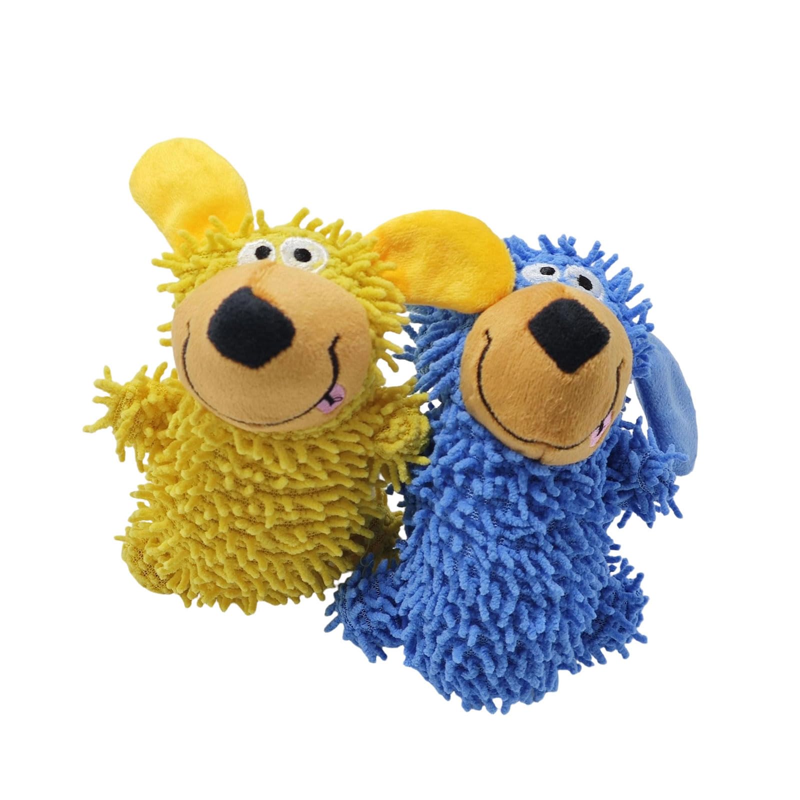 MICFENY Pet Plush Chew Toy with Squeaker Sound for Dog Play Teeth Clean Indoor Outdoor Fun Activity Entertainment Toy