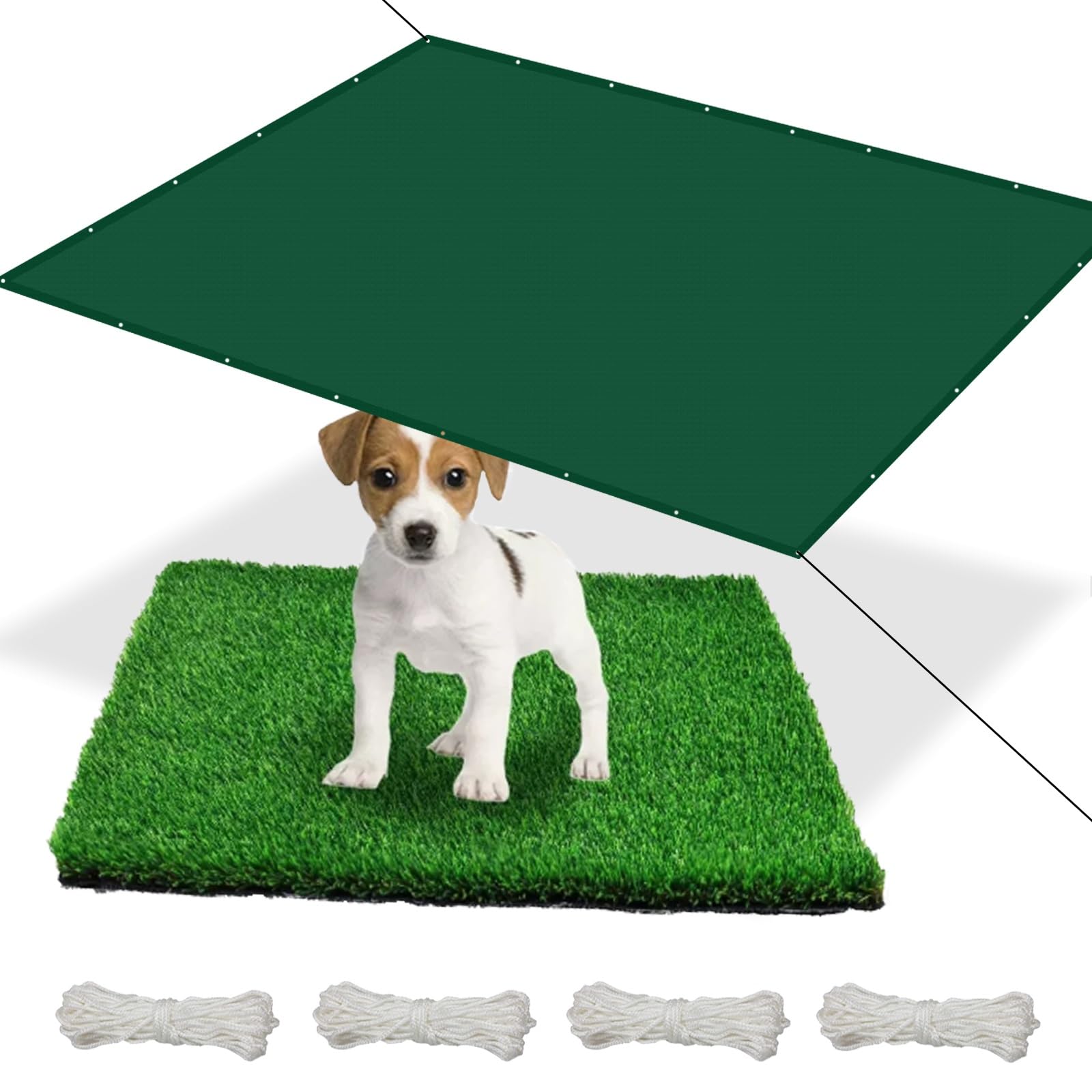 Voiles ombrages rectangulaire 240x340 vert foncé imperméable