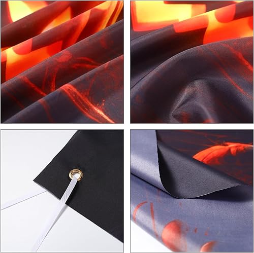 Miniatura 4 de Peryiter Telón de fondo de Halloween de 8 x 6 pies para fotografía de terror, luna, noche, calabaza, fondo de fotos, decoración de fiesta,