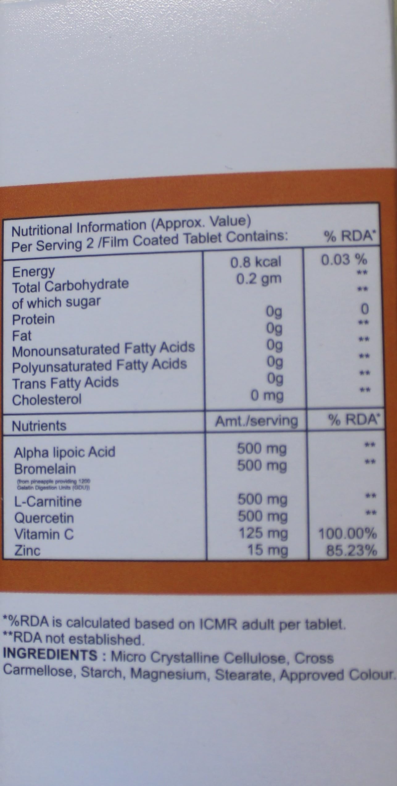 ABC Nerve Care | Advanced Neuropathy Support with Alpha Lipoic Acid (ALA) 500mg, L-Carnitine & Bromelain | Formula for Nerve Pain, Tingling, Numbness & Discomfort in Feet & Hands | Potent Antioxidant & Anti-inflammatory - 60 Tablets — Amazon image 6