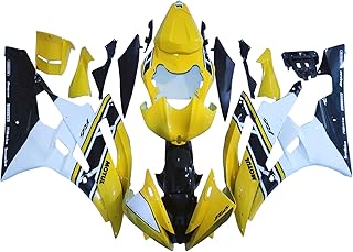 Bruce & Shark(ブルース・サメ)YZF 600 R6カウル 適用ヤマハ YZF 600 R6 2006-2007 カウル 加工不要 射出成型 カスタム対応 ボルトセット付き 外装パーツセット カスタムパーツ カウルセット 塗装作業あり タイプ1