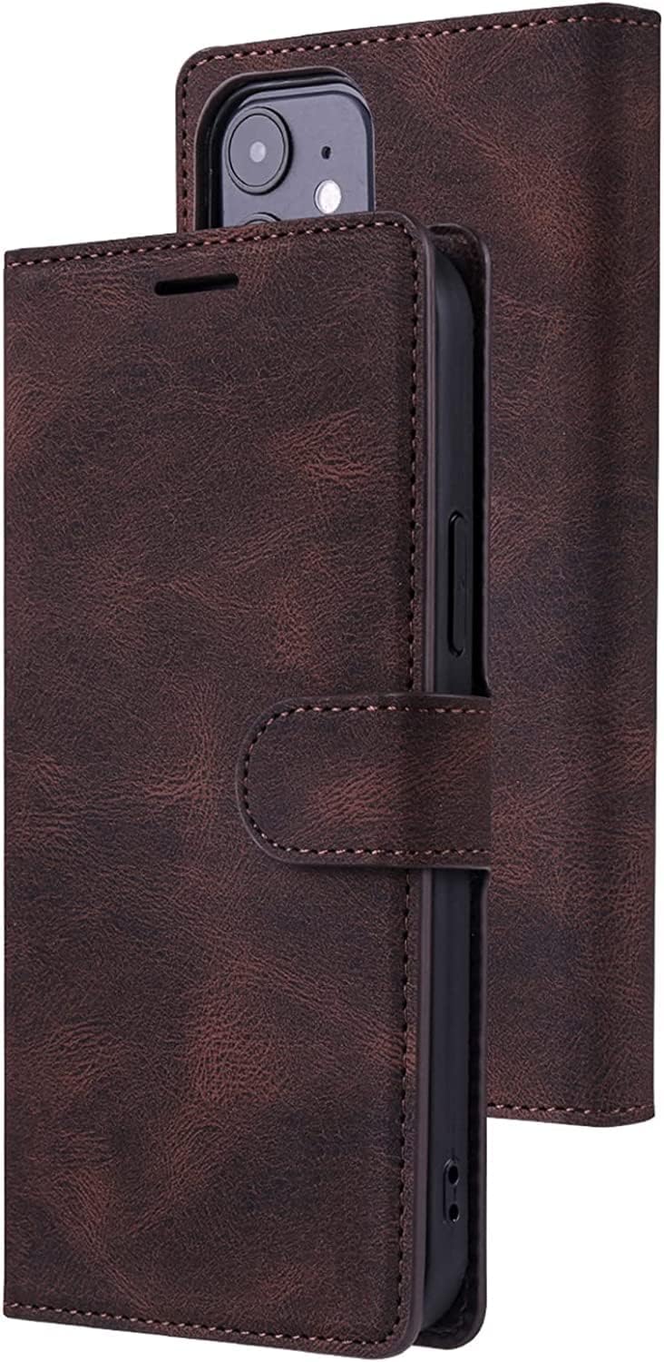 Wallet Case for iPhone 13 Pro Max, Premium PU Leather Flip Case with Cash Holder Kickstand Magnetic Shockproof TPU Interior Phone Cover for iPhone 13 Pro Max (Color : Green)