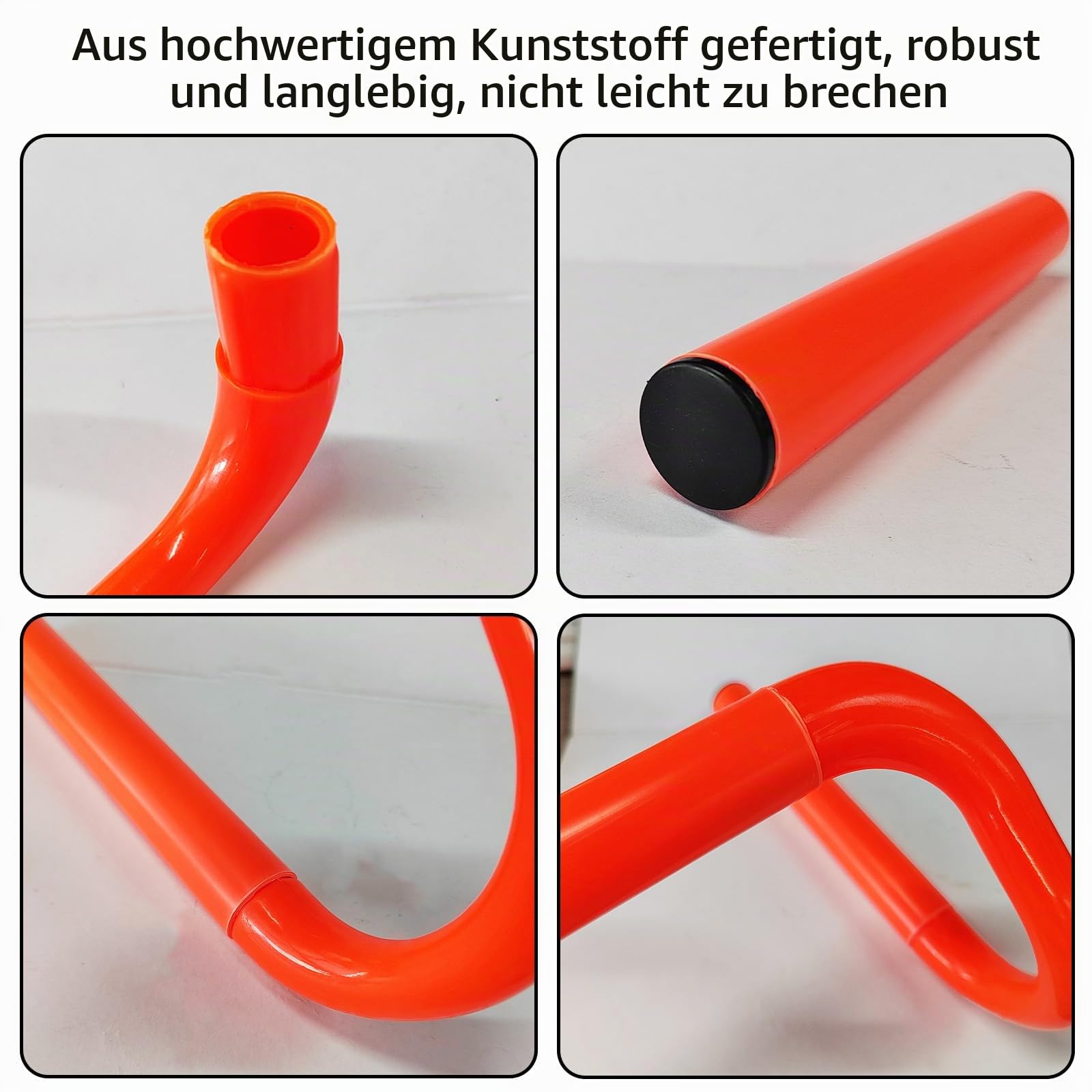 6 Stück Agility-Hürden für Geschwindigkeitstraining, hohe abnehmbare Agility-Trainingshürden, platzsparend, Sportübungsausrüstung für Sportler, Fußball, Basketball