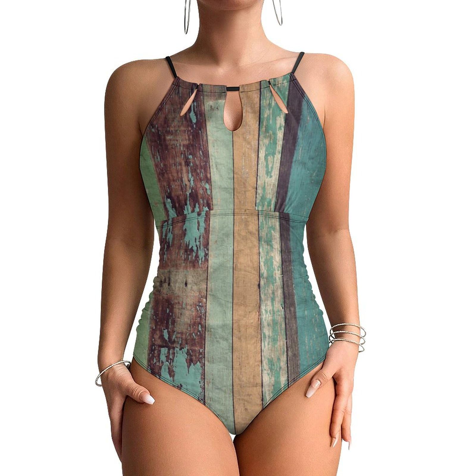 Maillots de bain une pièce effet ventre plat galbant pour plage - 8
