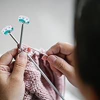 Vista 4 de SPANSEE 4 piezas de tapas de extremo en forma de camper para agujas de tejer, tapones para agujas de tejer, tapones para puntadas, protectores