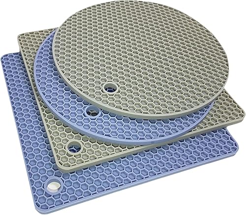 Miniatura 4 de 4 soportes de silicona para ollas y sartenes calientes, resistentes al calor para encimeras de cocina, restaurantes, posavasos grandes