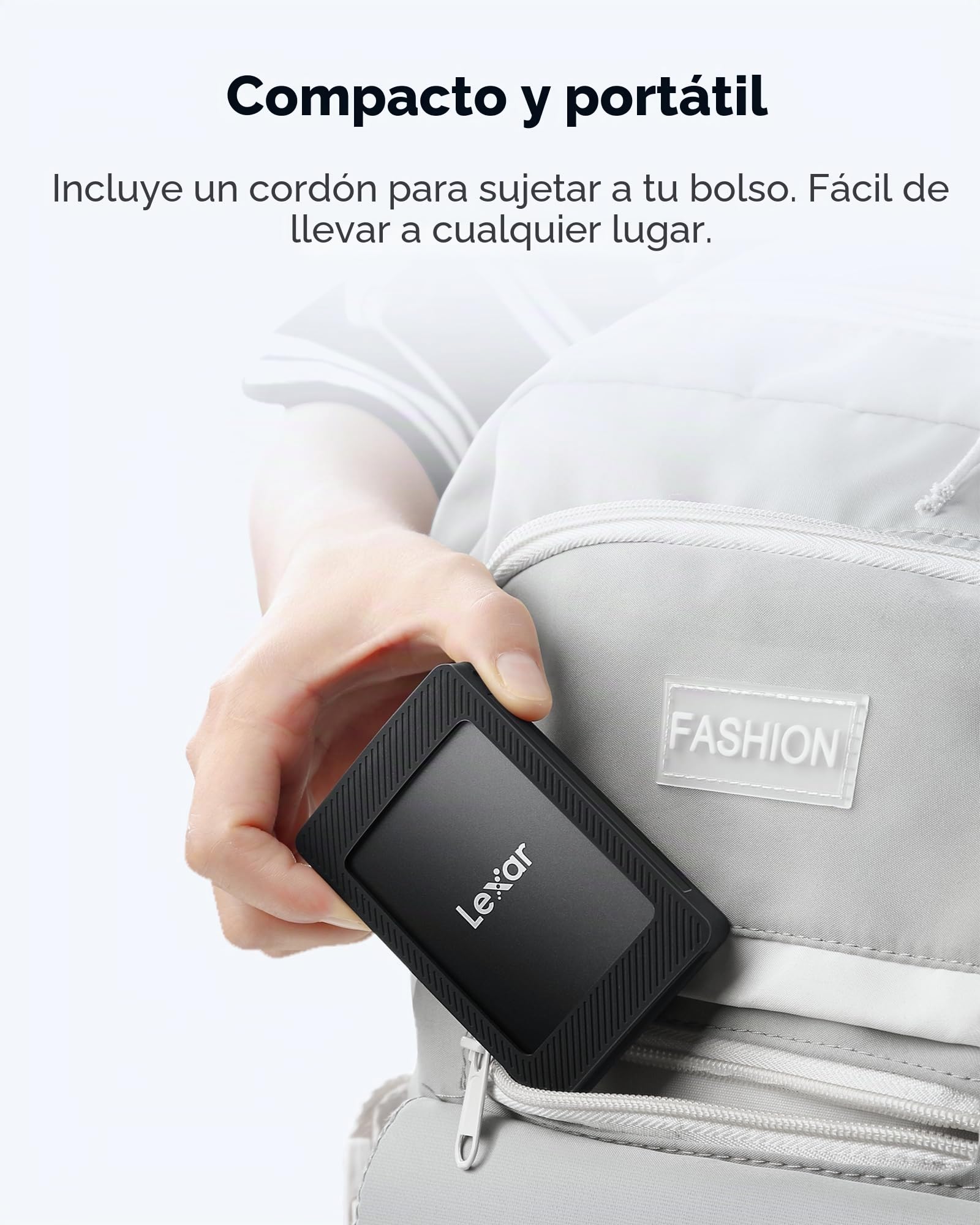 Lexar SL500M 4TB SSD Externo con Juego Magnético, SSD Portátil USB3.2 Gen2x2, Lectura de hasta 2000 MB/s, Unidad de Estado Sólido Externa Delgada Compatible con iPhone15 Series/Mac/PS5/XBOX/Laptop/PC