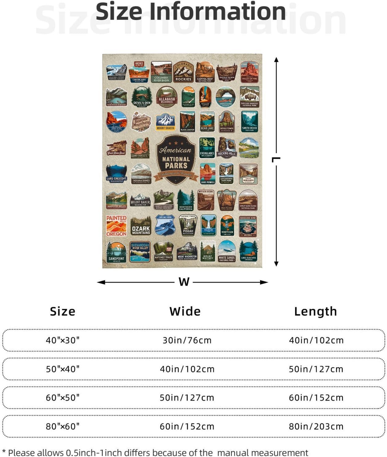 America National Parks and Wilderness & Wonder Blankets for Couch