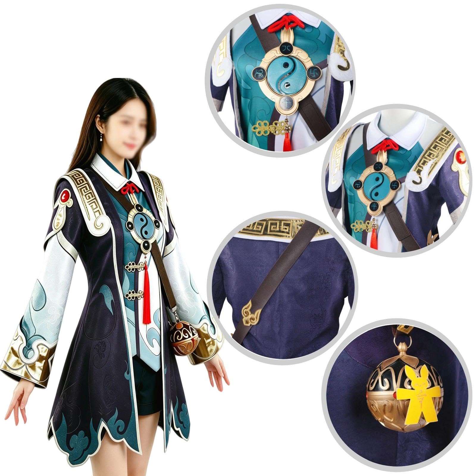 Halloween Kostüm für Erwachsene, Karneval Rollenspiel Cosplay Komplettset – HuoHuo Stil