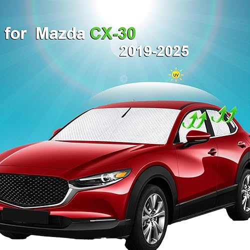 Miniatura 237 de KMF - Parasol de repuesto para parabrisas, cubierta para ventana lateral y trasera, cubierta protectora para visor, para campamento, bebé, bloqueo