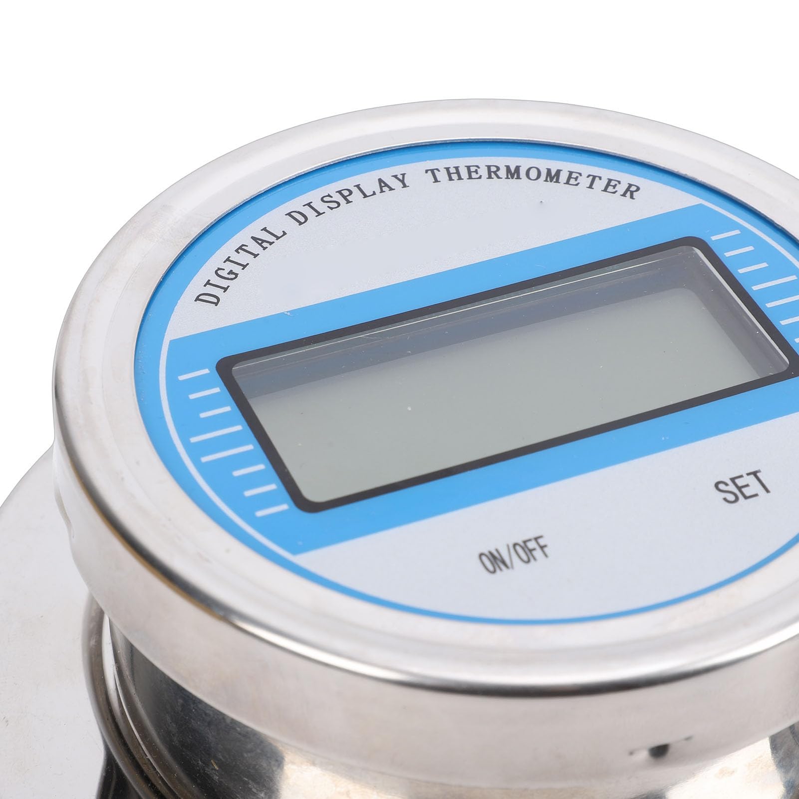 Ejoyous Medidor de Agua Digital, Termómetro Digital de Acero Inoxidable con Sonda Roscada de 5 M, 58 a 392 Grados Fahrenheit, M27x2, para Monitoreo de Temperatura del Agua, Uso en Tuberías de Estufas