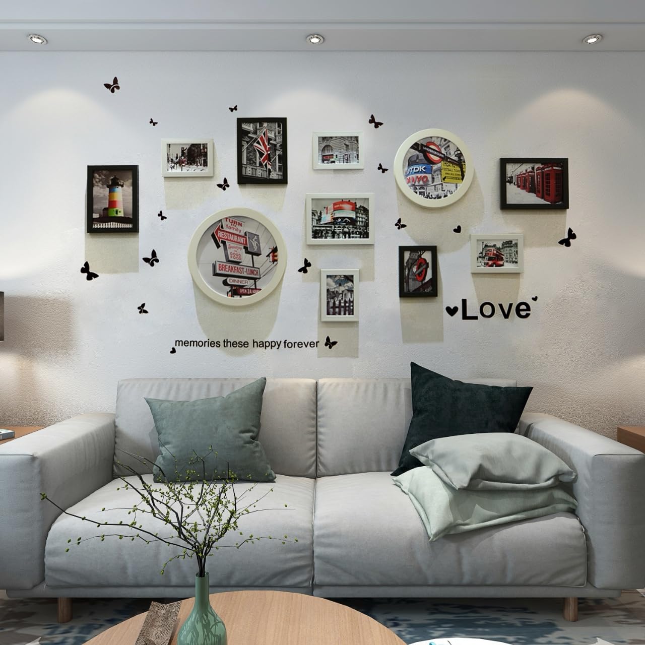 little dove Bilderrahmen-Set Bild mit Rahmen Kunststoff Bilderrahmen Rahmen Wandtattoo Wandsticker (11)