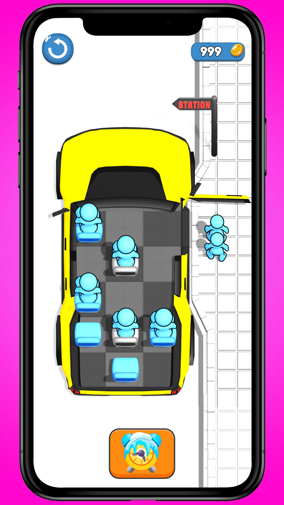 Seat Away Puzzle Master Unpuzzle: Bus Seat Jam Tap Away Sorting