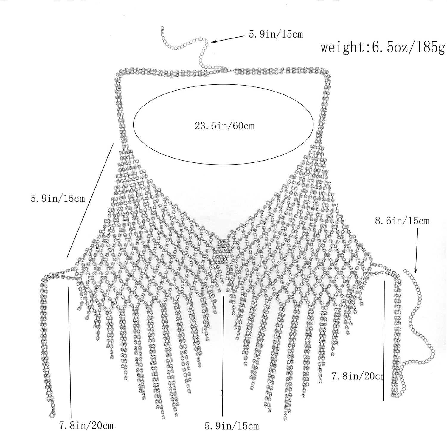 14K Gold Body Chain Jewelry for Women,Sexy Layered Belly Waist Chain Bikini Bra Chain,Adjustable Summer Beach Rhinestone Body Chain