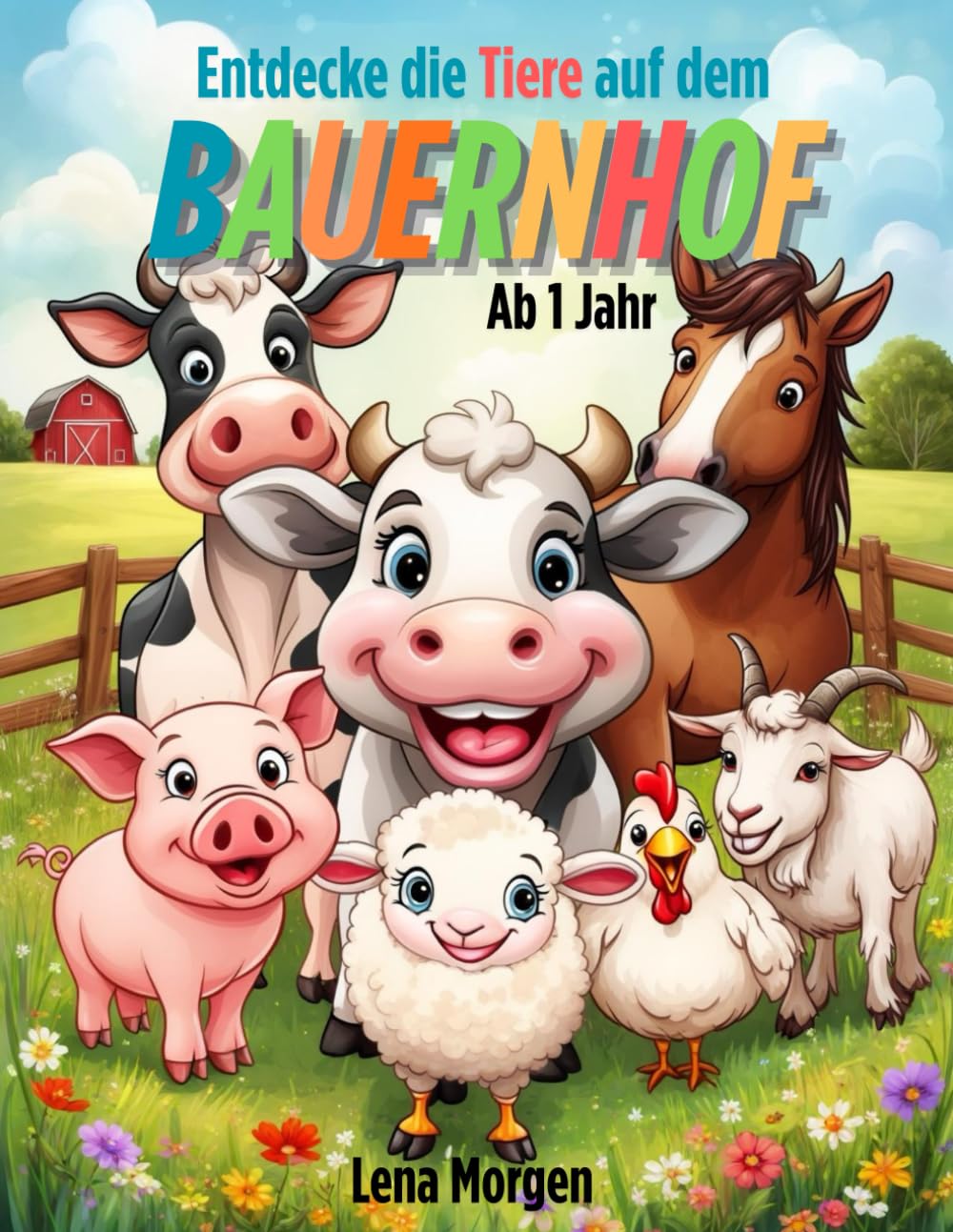 Entdecke die Tiere auf dem Bauernhof: Entdecke 20 niedliche Bauernhoftiere für Kinder ,20 süße Bauernhoftiere zum Staunen und Entdecken („Entdecke die Tiere und ihre Welt“)