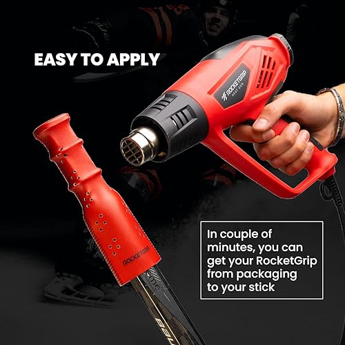 Miniatura 7 de Agarre de repuesto de tela de palo de hockey, mejor que las cintas de agarre, larga duración, calidad premium, fácil de instalar, agarre deportivo