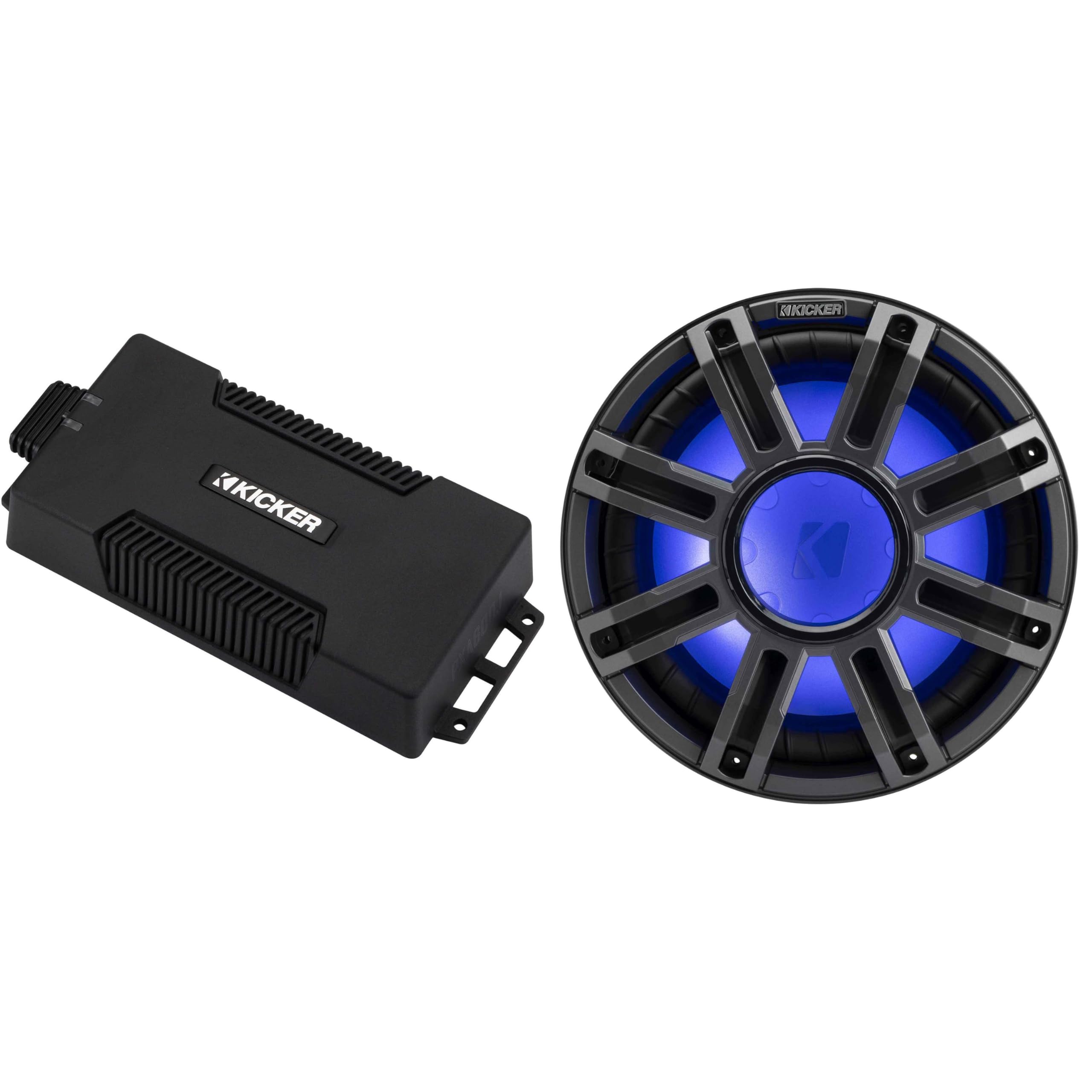 Kicker 48PXA6001 Weatherproof Powersport Mono Amp & 12